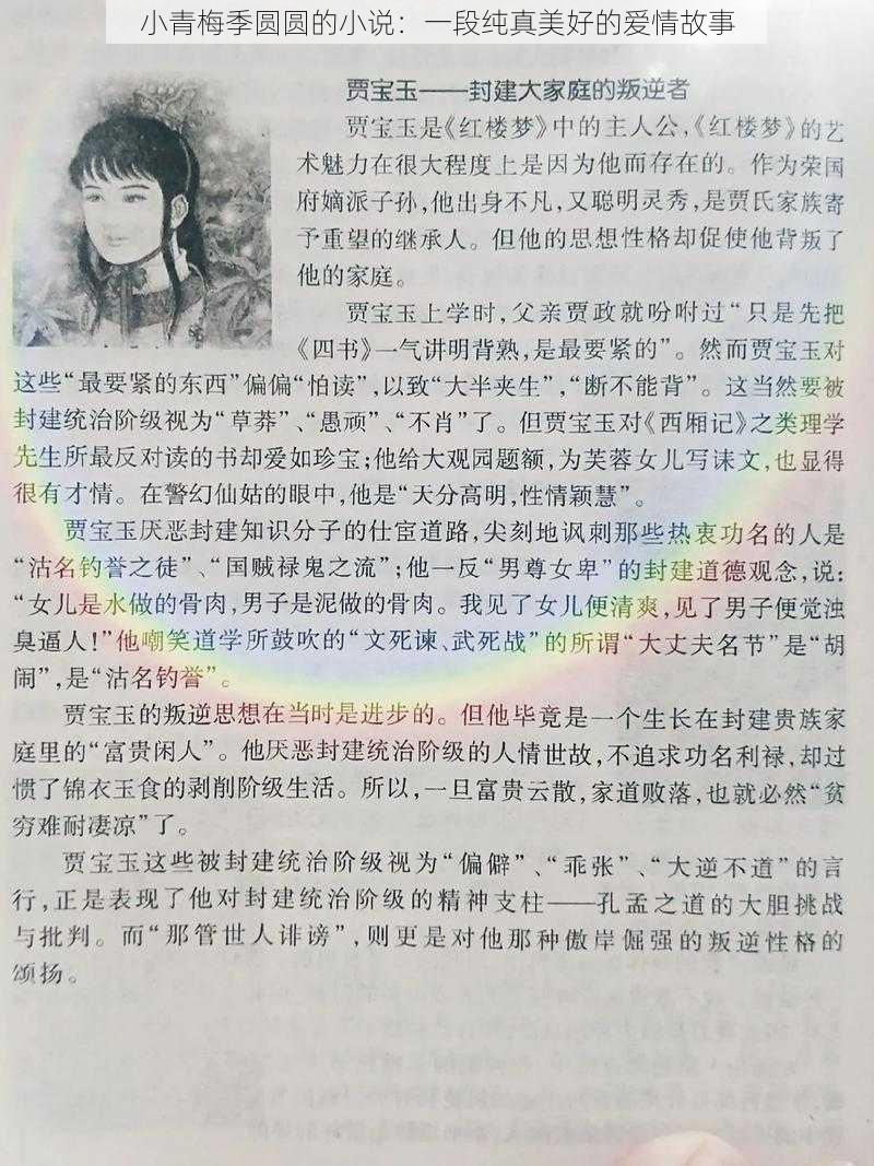 小青梅季圆圆的小说:一段纯真美好的爱情故事