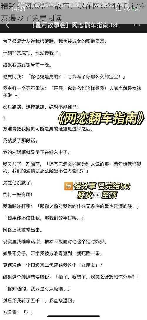 精彩的网恋翻车故事,尽在网恋翻车后被室友爆炒了免费阅读