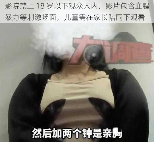影院禁止 18 岁以下观众入内,影片包含血腥暴力等刺激场面,儿童需在家长陪同下观看