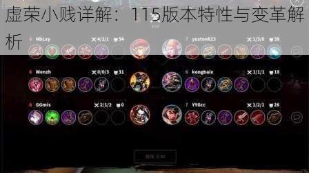 虚荣小贱详解：115版本特性与变革解析