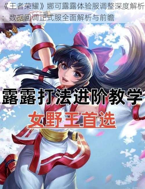 《王者荣耀》娜可露露体验服调整深度解析:数据回调正式服全面解析与前瞻