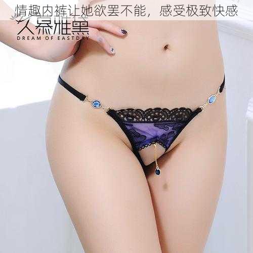 情趣内裤让她欲罢不能,感受极致快感