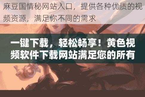 麻豆国情秘网站入口,提供各种优质的视频资源,满足你不同的需求