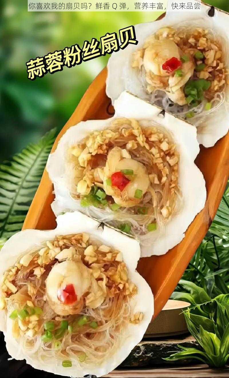 你喜欢我的扇贝吗?鲜香 Q 弹,营养丰富,快来品尝