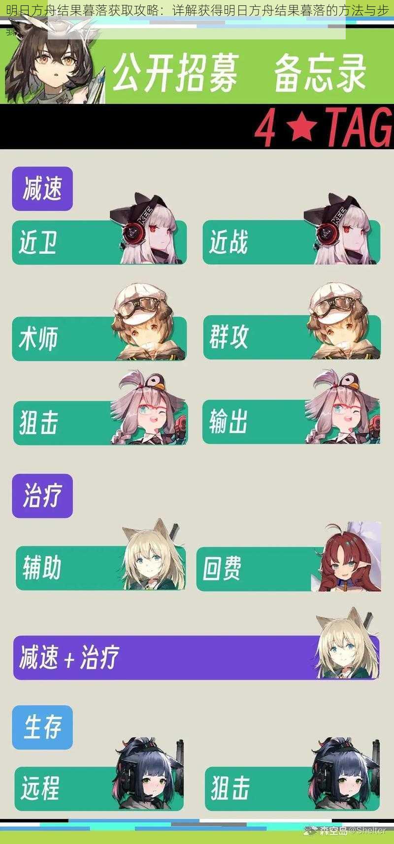 明日方舟结果暮落获取攻略:详解获得明日方舟结果暮落的方法与步骤