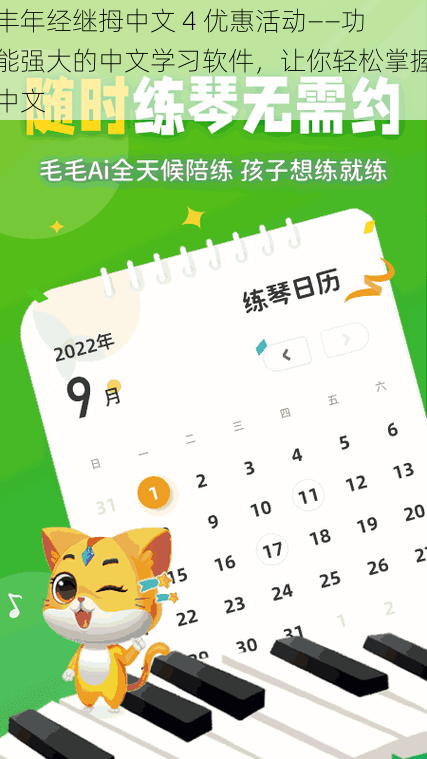 丰年经继拇中文 4 优惠活动——功能强大的中文学习软件,让你轻松掌握中文