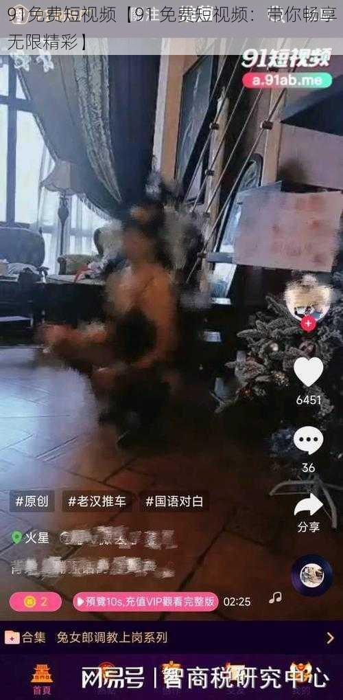 91免费短视频【91 免费短视频:带你畅享无限精彩】