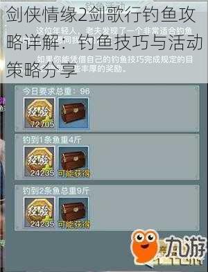 剑侠情缘2剑歌行钓鱼攻略详解:钓鱼技巧与活动策略分享