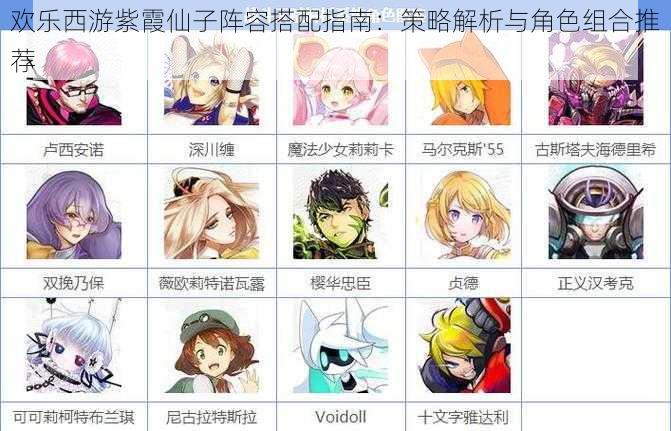 欢乐西游紫霞仙子阵容搭配指南:策略解析与角色组合推荐