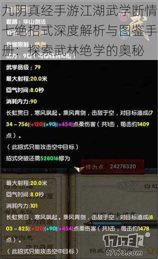 九阴真经手游江湖武学断情七绝招式深度解析与图鉴手册:探索武林绝学的奥秘
