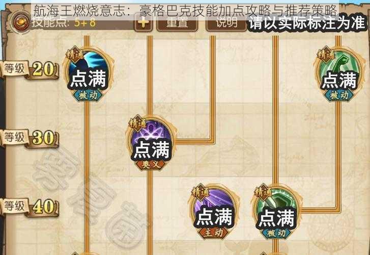 航海王燃烧意志:豪格巴克技能加点攻略与推荐策略