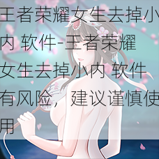 王者荣耀女生去掉小内 软件-王者荣耀女生去掉小内 软件有风险,建议谨慎使用