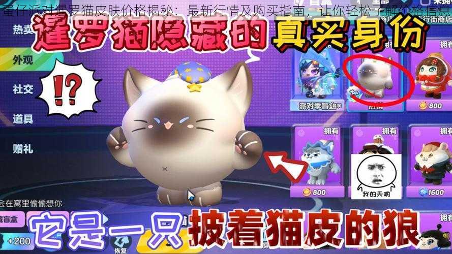 蛋仔派对暹罗猫皮肤价格揭秘:最新行情及购买指南,让你轻松了解价格信息