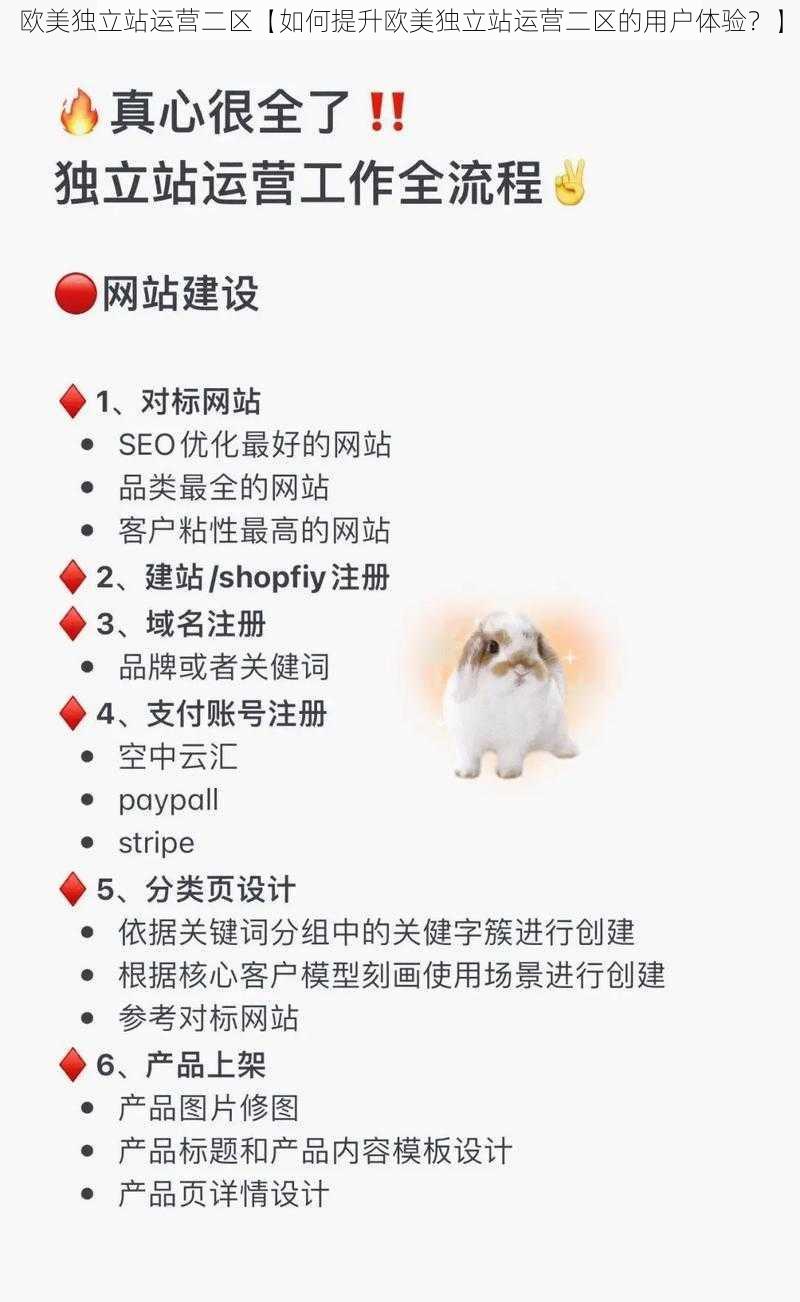 欧美独立站运营二区【如何提升欧美独立站运营二区的用户体验?】