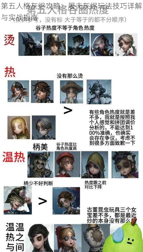 第五人格灰烬攻略:屠夫灰烬玩法技巧详解与实战指南