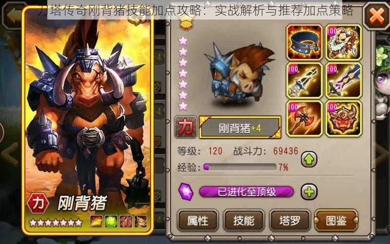 刀塔传奇刚背猪技能加点攻略:实战解析与推荐加点策略