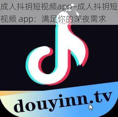 成人抖抈短视频app—成人抖抈短视频 app:满足你的深夜需求