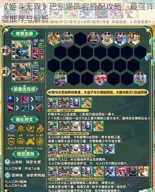 《姬斗无双》巴别塔阵容搭配攻略:最强阵容推荐与解析