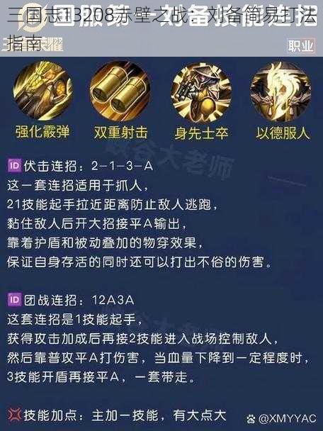 三国志13208赤壁之战:刘备简易打法指南