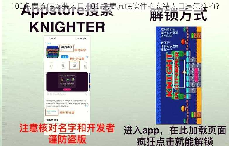 100免费流氓安装入口,100 免费流氓软件的安装入口是怎样的?