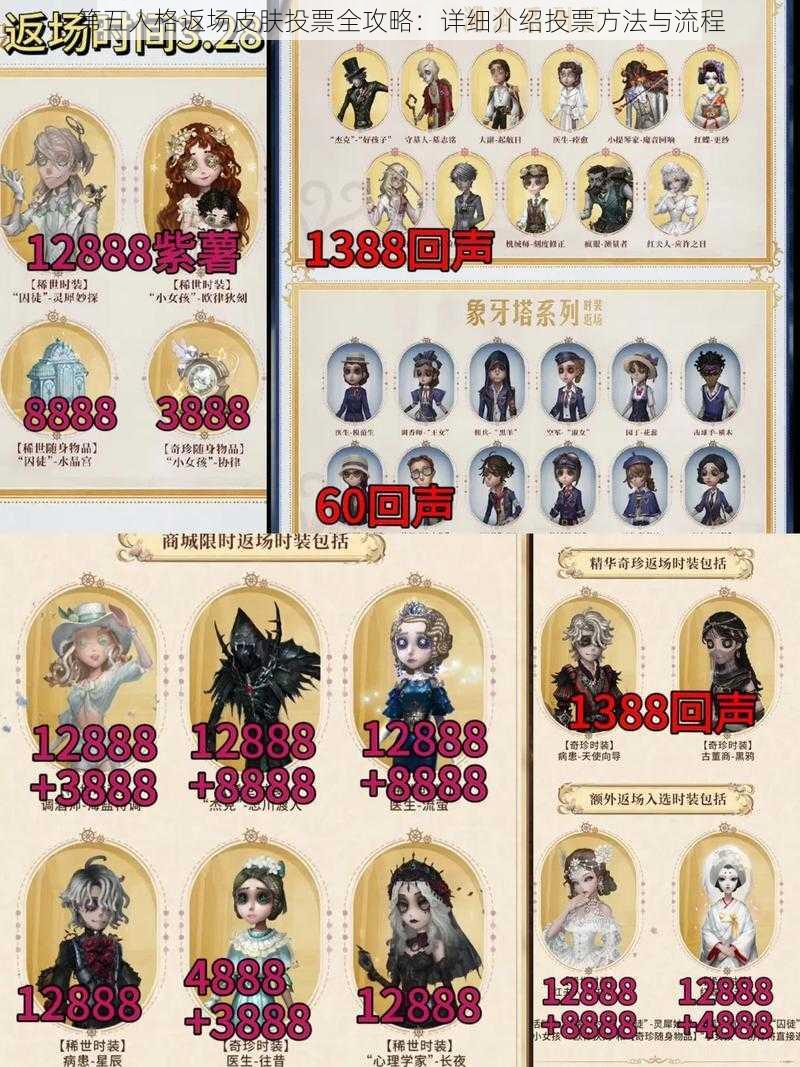 第五人格返场皮肤投票全攻略:详细介绍投票方法与流程