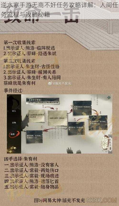 逆水寒手游无商不奸任务攻略详解:人间任务流程与攻略秘籍