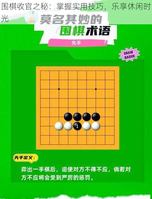 围棋收官之秘:掌握实用技巧,乐享休闲时光