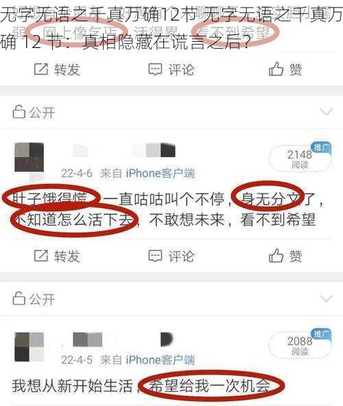 无字无语之千真万确12节 无字无语之千真万确 12 节:真相隐藏在谎言之后?