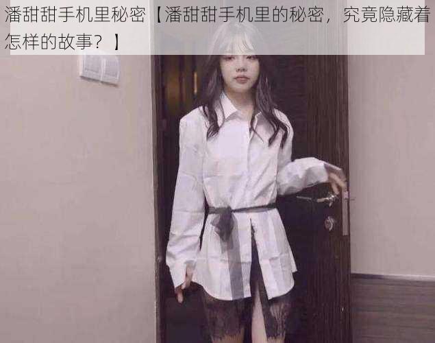 潘甜甜手机里秘密【潘甜甜手机里的秘密,究竟隐藏着怎样的故事?】