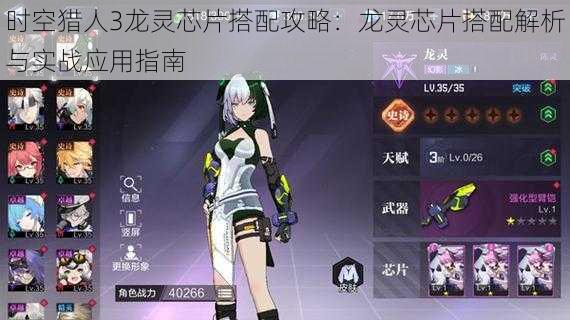 时空猎人3龙灵芯片搭配攻略:龙灵芯片搭配解析与实战应用指南