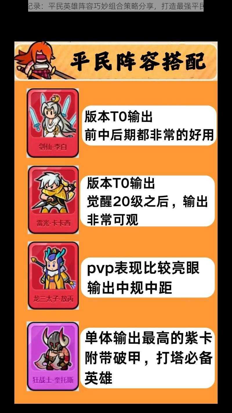 魔法纪录:平民英雄阵容巧妙组合策略分享,打造最强平民队伍