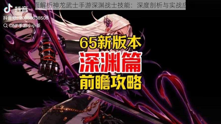 全面解析神龙武士手游深渊战士技能:深度剖析与实战应用