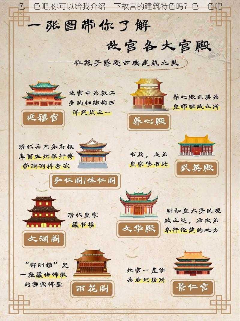 色一色吧,你可以给我介绍一下故宫的建筑特色吗?色一色吧