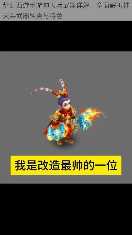 梦幻西游手游神天兵武器详解:全面解析神天兵武器种类与特色