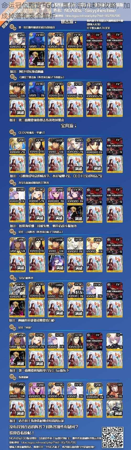 命运冠位指定FGO:赝作活动速刷攻略,加成掉落礼装全解析