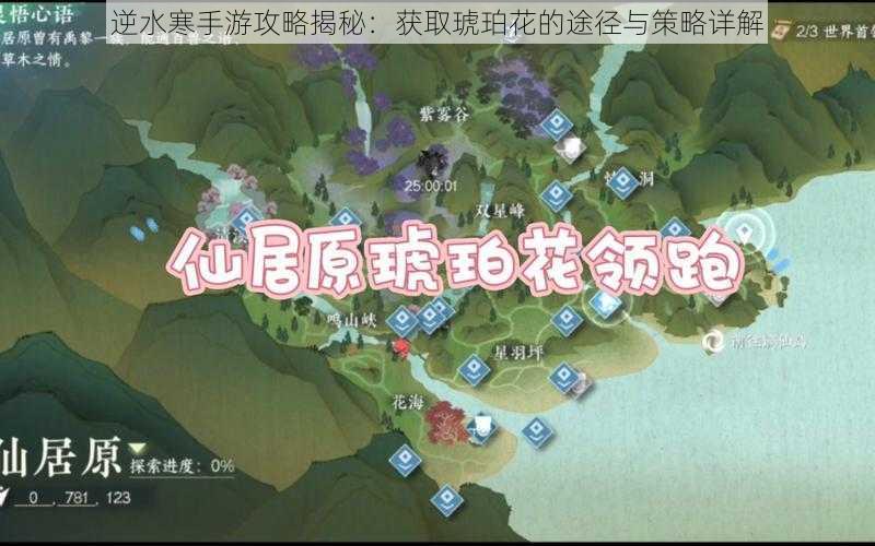 逆水寒手游攻略揭秘:获取琥珀花的途径与策略详解