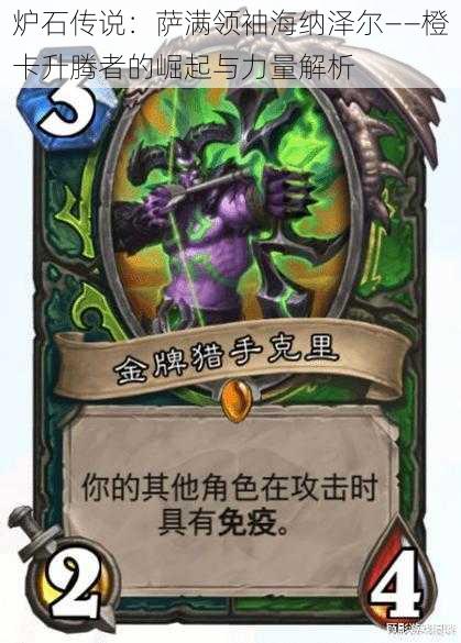 炉石传说:萨满领袖海纳泽尔——橙卡升腾者的崛起与力量解析