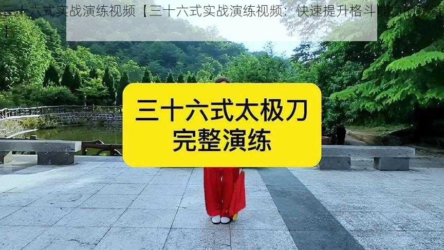 三十六式实战演练视频【三十六式实战演练视频:快速提升格斗能力的秘籍】