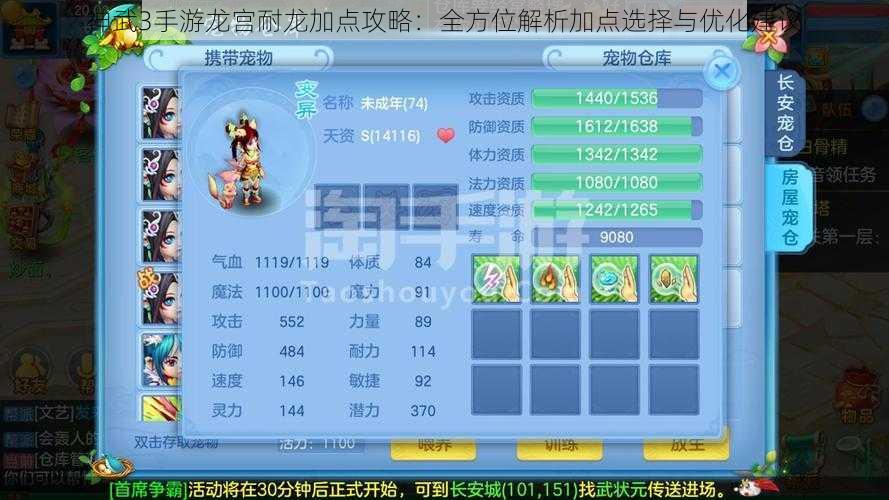 神武3手游龙宫耐龙加点攻略:全方位解析加点选择与优化建议