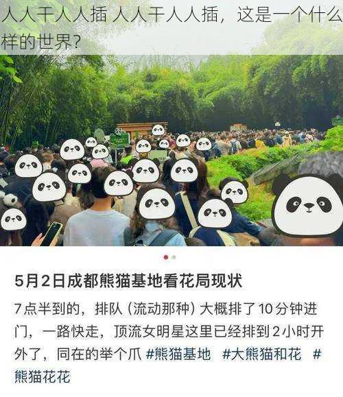 人人干人人插 人人干人人插,这是一个什么样的世界?