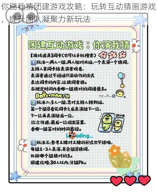 你画我猜团建游戏攻略:玩转互动猜画游戏,提升团队凝聚力新玩法