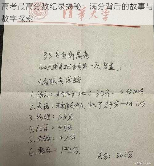 高考最高分数纪录揭秘:满分背后的故事与数字探索