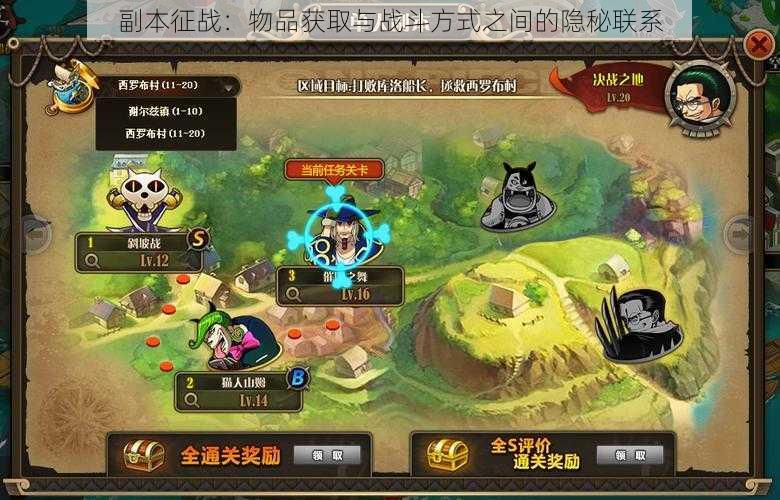 副本征战:物品获取与战斗方式之间的隐秘联系