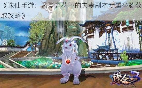 《诛仙手游:盛夏之花下的夫妻副本专属坐骑获取攻略》
